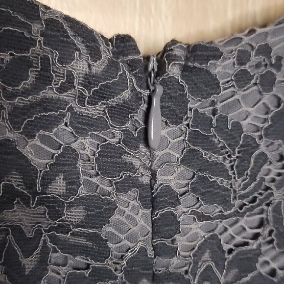 Altar'd State Womens Slate Blue Lace Sleeveless Ruffle Bottom Dress Small - Picture 3 of 8